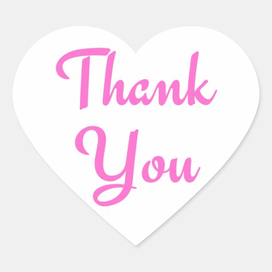 Thank You Purple / Pinkハートシール – ラベル (正面)