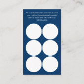  Thank You QR Code - Blue White Service Business ロイヤリティカード (裏面)