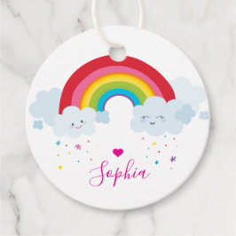 THANK YOU RAINBOLETTERSかわいらし bright colors フェイバータグ