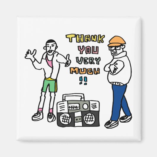 thank you rap マグネット (正面)