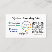 Thank You Review Us Card 名刺 (裏面)