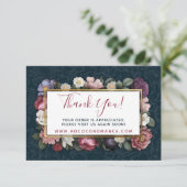 Thank You Rococo Damask & エレガントフローラ 招待状 (スタンド正面)