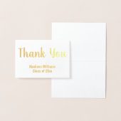 Thank You Script大学院名ゴールドフォイル 箔カード (ディスプレー)