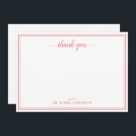 Thank You Script 結婚 Writhic's ノートカード<br><div class="desc">シンプル書結婚の感謝状カード</div>