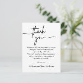 Thank You Script 結婚's Thank You Postcard ポストカード (スタンド正面)