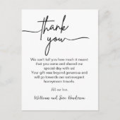 Thank You Script 結婚's Thank You Postcard ポストカード (正面)