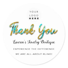 Thank You Script Name Shopくもの巣ロゴブティック金ゴールド