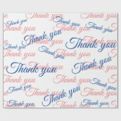 Thank You Script Wrapping Paper ラッピングペーパー (フラット)