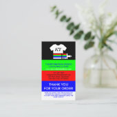 Thank you Shirt Clothing Instruction 名刺 (スタンド正面)