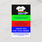 Thank you Shirt Clothing Instruction 名刺 (正面)