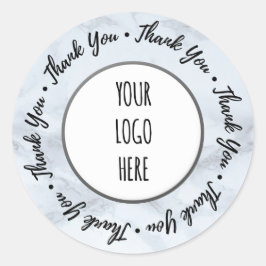 Thank You Shopブランディング・マーブルグレー ラウンドシール