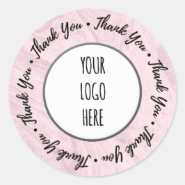 Thank You Shopブランディング・マーブルピンク ラウンドシール