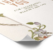 Thank You Sign Guests Art Nouveau William Morris ポスター (角)