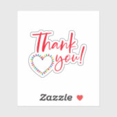 Thank You Small Businessクリスマスステッカー シール (シート)