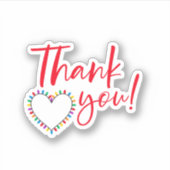 Thank You Small Businessクリスマスステッカー シール (正面)