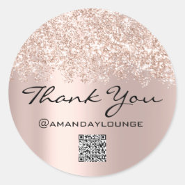 Thank You Small Business紙吹雪バラURCode名 ラウンドシール