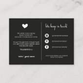 Thank You Small Business モダン Order Insert Card 名刺 (裏面)