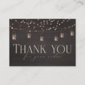 Thank You Small Business 素朴 Order Insert Card 名刺 (正面)