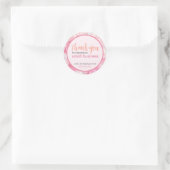 Thank You Small Business Customized Sticker ラウンドシール (バッグ)