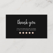 Thank You Small Business Discount Card 名刺 (正面)