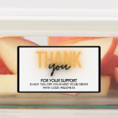 Thank You Small Business Discount Code ラベル (貼付)