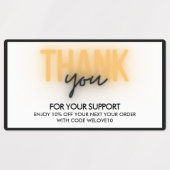 Thank You Small Business Discount Code ラベル (デザイン2)