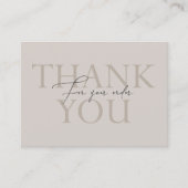 Thank You Small Business Order Insert Card 名刺 (正面)