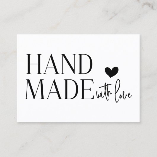 Thank You Small Business Order Insert Card 名刺 (正面)