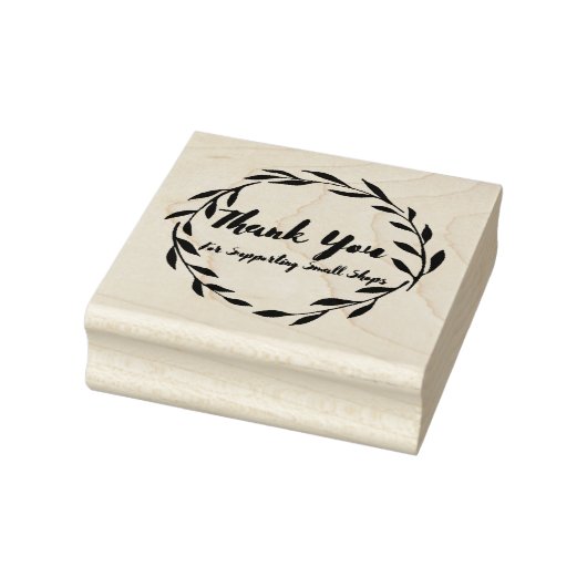 Thank You Small Business Rubber and Wood Stamp ラバースタンプ (スタンプ)