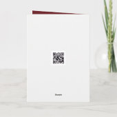 Thank You Snowman with Christmas star カード (裏面)