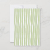 Thank You So Matcha Green Tea Baby Shower サンキューカード (裏面)