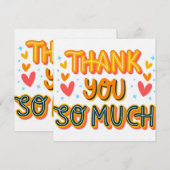 Thank you so much  招待状 (正面/裏面)