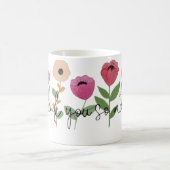 Thank You So Much Grateful Blooms With Thanks A No コーヒーマグカップ (中央)