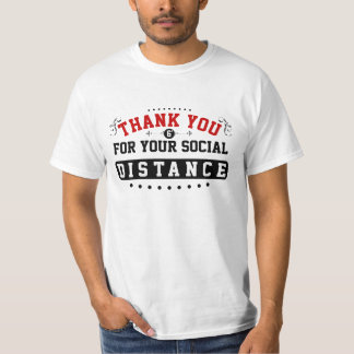 Thank You Social Distanceホワイト Tシャツ