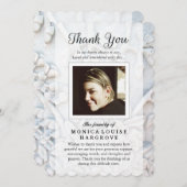 Thank You Soft White Photo Memorial – 詩 サンキューカード (正面/裏面)