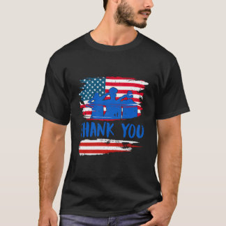 Thank You Soldiers America Memorial Day Military I Tシャツ