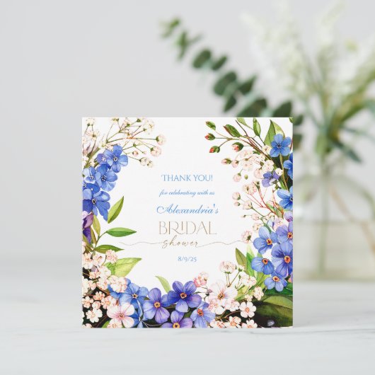 Thank you Something Blue: Baby’s Breath & Flax (スタンド正面)