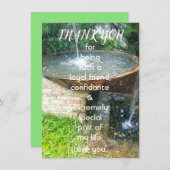 Thank You Special Friend Flat Greeting Card (正面/裏面)