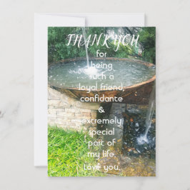 Thank You Special Friend Flat Greeting Card