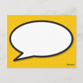 THANK YOU Speech Bubbleおもしろいモダン漫画 ポストカード (裏面)