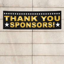 Thank You Sponsors金ゴールドとBlack