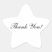 Thank You Star Shapesステッカー 星シール (正面)