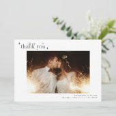 Thank You Stars Horizontal Photo 結婚's サンキューカード (スタンド正面)