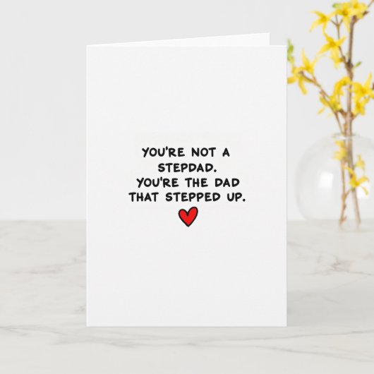 Thank You Stepped Up Dad Card カード (黄色い花)