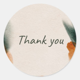'Thank you' sticker  ラウンドシール