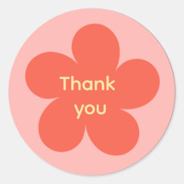 Thank you sticker  ラウンドシール