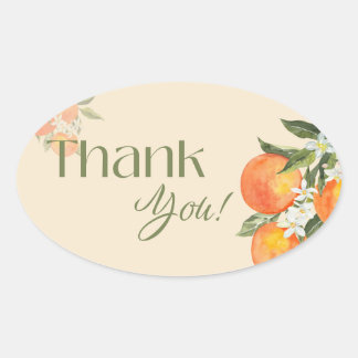 Thank you sticker 楕円形シール