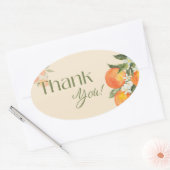 Thank you sticker 楕円形シール (封筒)