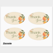 Thank you sticker 楕円形シール (シート)