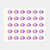 Thank You Sticker – Hand Lettering Gradient Style ラベル (シート)